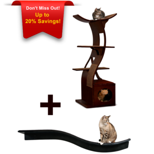Exclusive Offer Lotus Cat Tower +  Lotus Branch Cat Shelf
